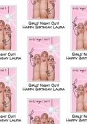 Personalised Finger Range Girls Night Out Wrapping Paper