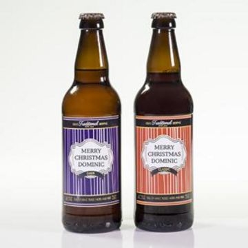 Personalised Great Yorkshire Beer Gift Set Two Pack Of Beer Classic And Dark