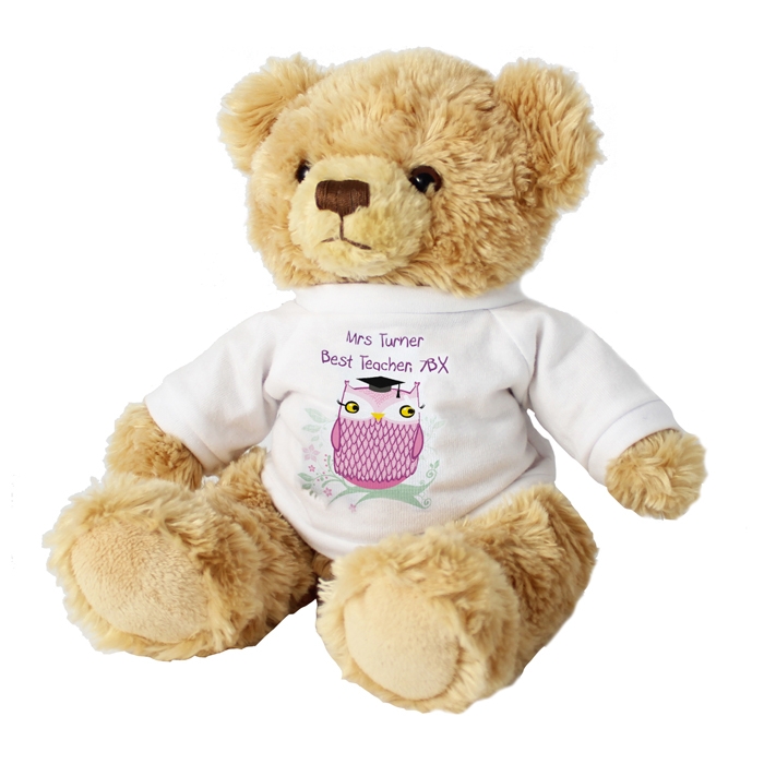 Personalised Miss Owl Teddy T-Shirt