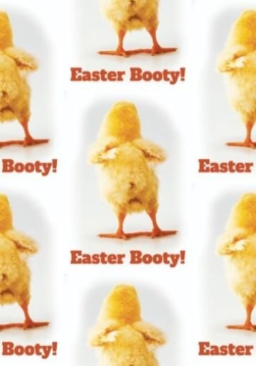 Personalised Photographic Easter Booty Little Chick Gift Wrap