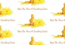 Personalised Photographic Yellow Duckling Easter Wrapping Paper