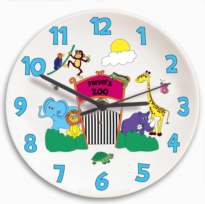 Personalised Zoo Clock