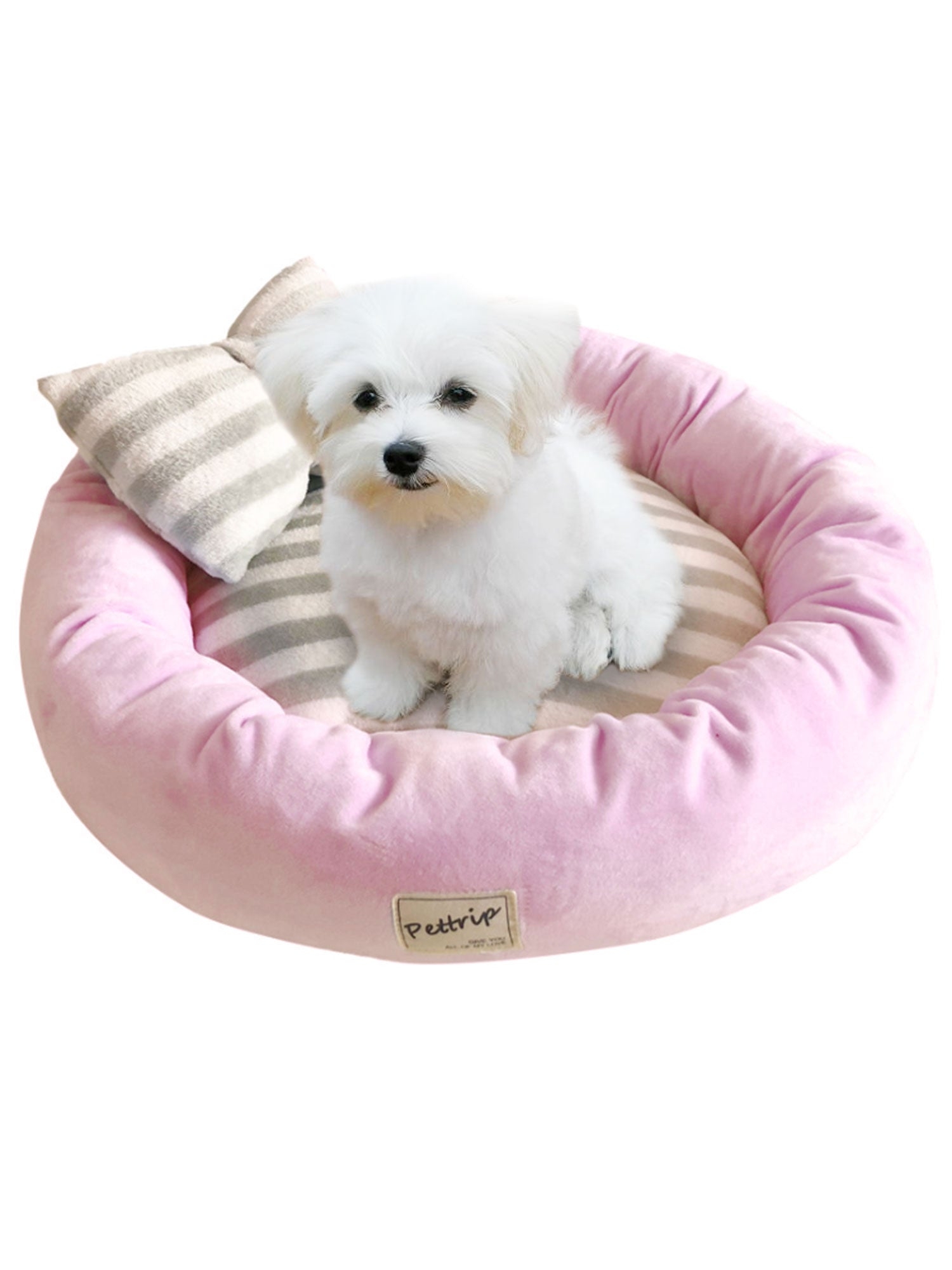 Bspoiled Plush Calming Pet Bed – Purple – BSpoiled