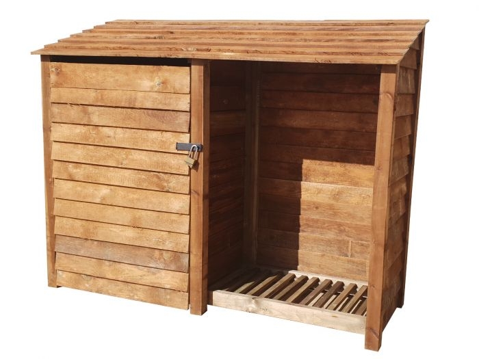 Wooden Tool Store | Arbor Garden Solutions | Timber | Finished Wood | Available In Brown Or Green | Door & Hieght Options2.3m³ / 3.3m³ capacity