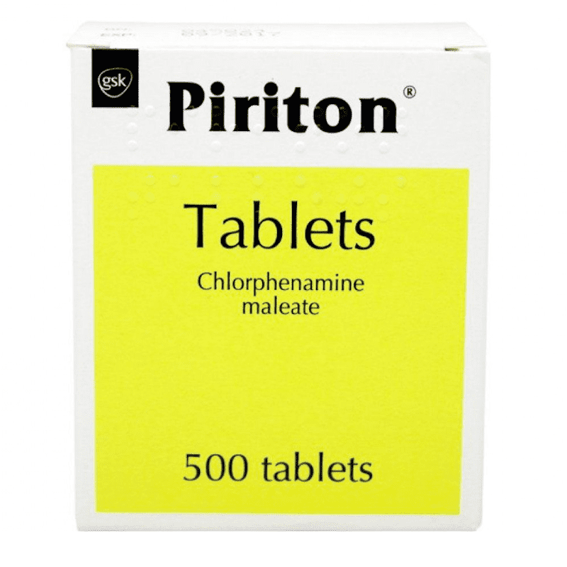 Piriton Allergy 500 Tablets – Caplet Pharmacy