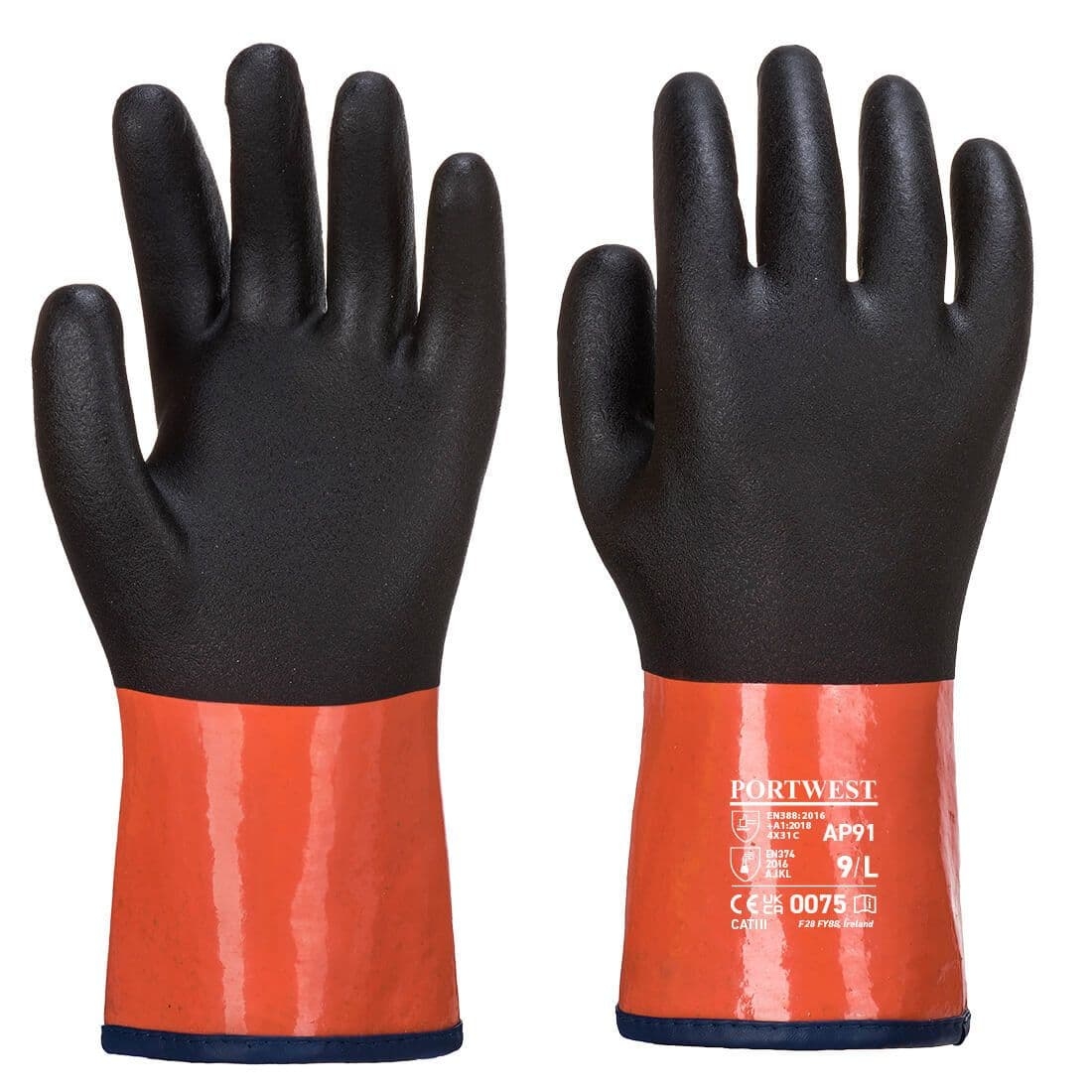 Portwest Chemdex Pro Glove – Black/Orange – XL – PPE – Taft Safety Store