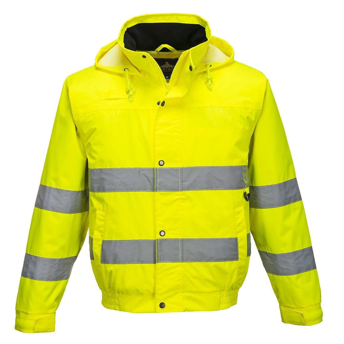 Portwest Hi-Vis Lite Bomber Jacket – Yellow – S – Lightweight – Durable – Slip/Water Resistant – PPE – Taft Safety Store
