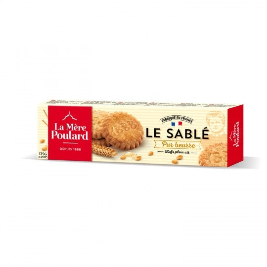 Sablés pur beurre du Mont St Michel -All butter French biscuits – cardboard – Mère Poulard, 125g – Chanteroy – Le Vacherin Deli