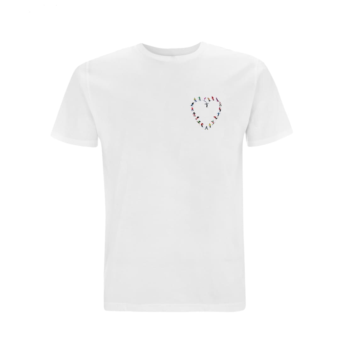 Powderhound Ski Heart T- Shirt, MEDIUM (WHITE) – Powderhound