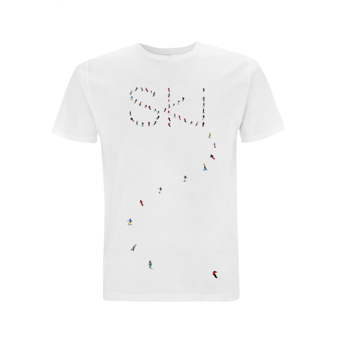 Powderhound Unisex Ski T Shirt – White, LARGE – Powderhound