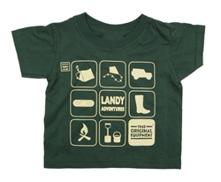 Landy Adventure Kid’s Tee – Green – Age 3 to 4