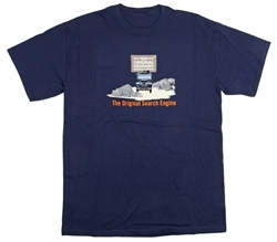 Original Search Engine T Shirt – Navy – Size Extra Large