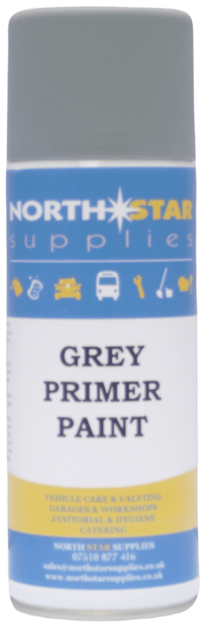 Primer Paint 400ml – Grey & Red Colour – North Star Supplies – Grey – 1 – 12 Cans – North Star Supplies