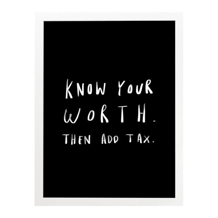 Know Your Worth Print 8×10