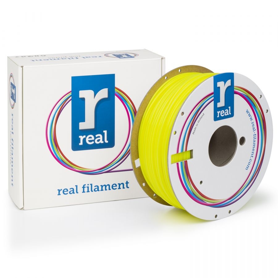 High-quality PLA filament – Fluorescent Colors – 1.75-2.85mm – 0.5-1KG, 1.75mm – Fluorescent Yellow – 1000g – Real Filament