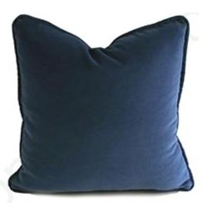 Velvet Cushion Covers 45x45cm – Navy blue – Decked Deco LTD