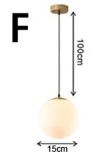 Nordic Glass Ball Pendant Lights Single Drop – 15 cm – Decked Deco LTD