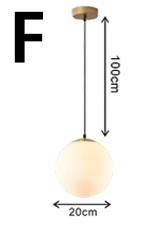 Nordic Glass Ball Pendant Lights Single Drop – 20 cm – Decked Deco LTD