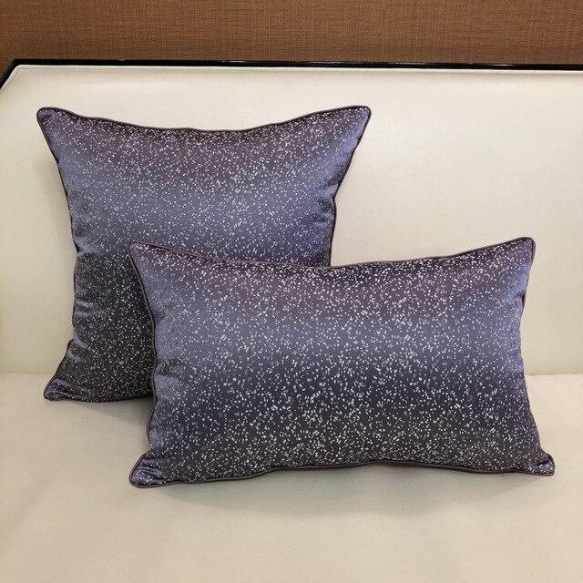 Mottled Velvet Cushion Covers 30×48 cm – Purple – Decked Deco LTD