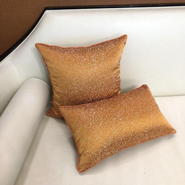 Mottled Velvet Cushion Covers 45×45 cm – Orange – Decked Deco LTD