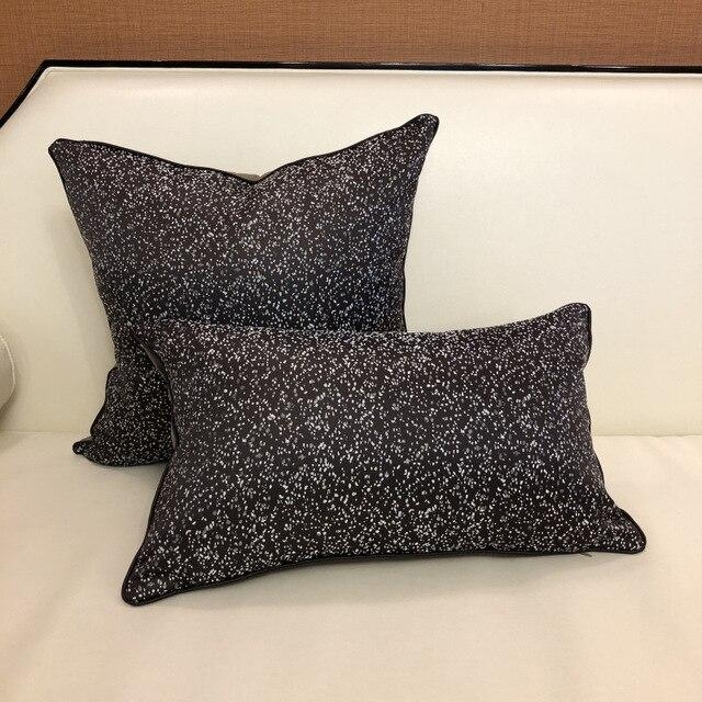 Mottled Velvet Cushion Covers 30×48 cm – Dark Coffee – Decked Deco LTD