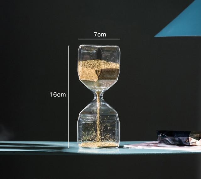Glass Hourglass Small 16X7CM – Decked Deco LTD