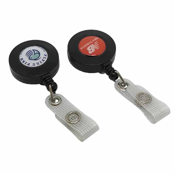 Branded Mini Black Reel – Personalised Badge Reels – PCL Media