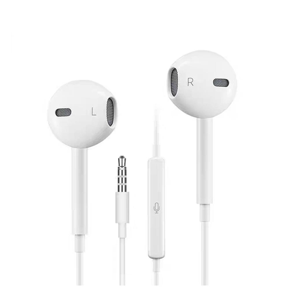 Genuine Apple Earphones with Mic and Volume Control Keys (White)
