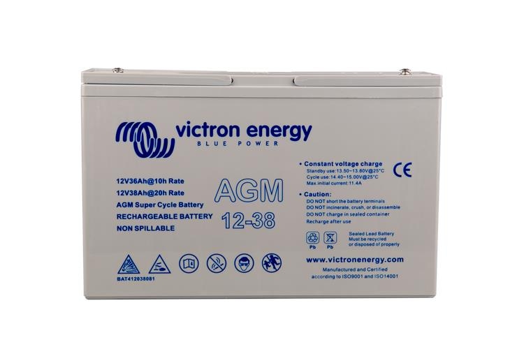 Victron 12V 38Ah AGM Super Cycle Battery (BAT412038081) – Nomadic Leisure