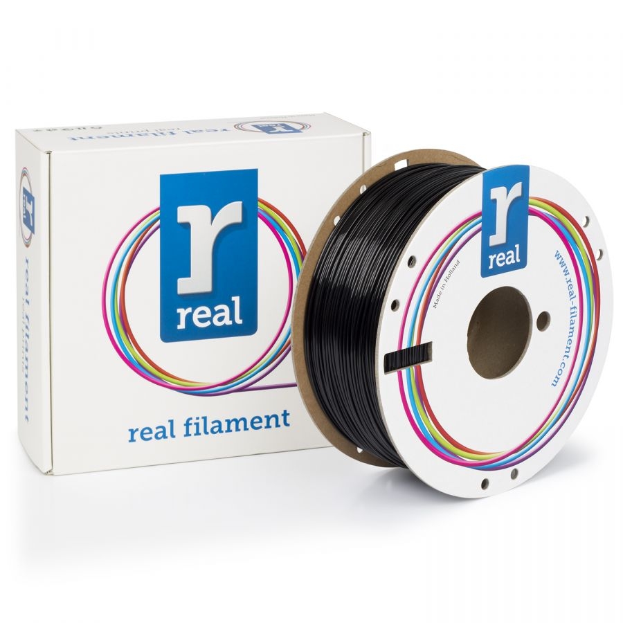PETG filament – Recycled – Multiple Colors – 1.75-2.85mm – 1-5KG, 1.75mm – Black – 1000g – Real Filament