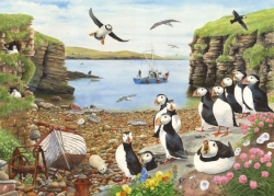 Jigsaw Puzzle Puffin Parade – 500XL Pieces – House of Puzzles – The Yorkshire Jigsaw Store