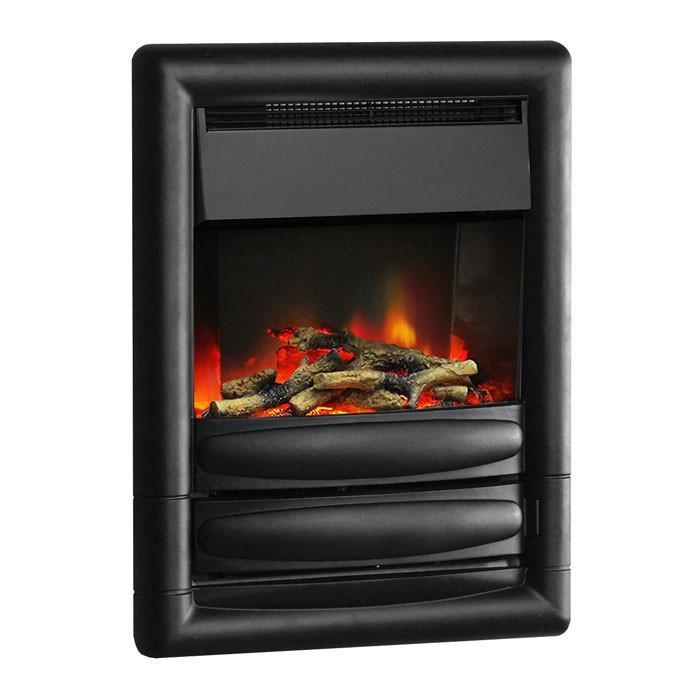 PureGlow Carmen Illusion Hole-In-The-Wall Electric Fire – Pure Black / Log / Spacer is required