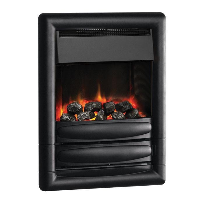 PureGlow Carmen Illusion Hole-In-The-Wall Electric Fire – Pure Black / Coal / No spacer required