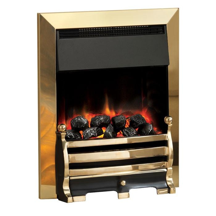 PureGlow Daisy Illusion Electric Fire – Antique Brass / Coal / Spacer is required
