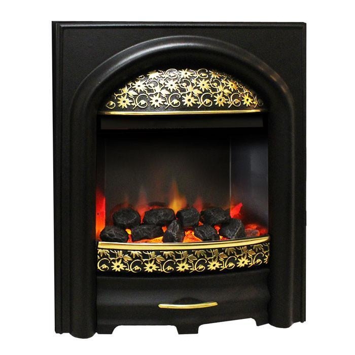 PureGlow Juliet Illusion Electric Fire – Brass / Coal / Spacer is required