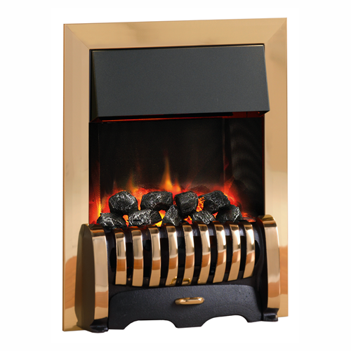 PureGlow Media Illusion Electric Fire – Antique Brass / Coal / Spacer is required(allows conversion to free-standing) +£76
