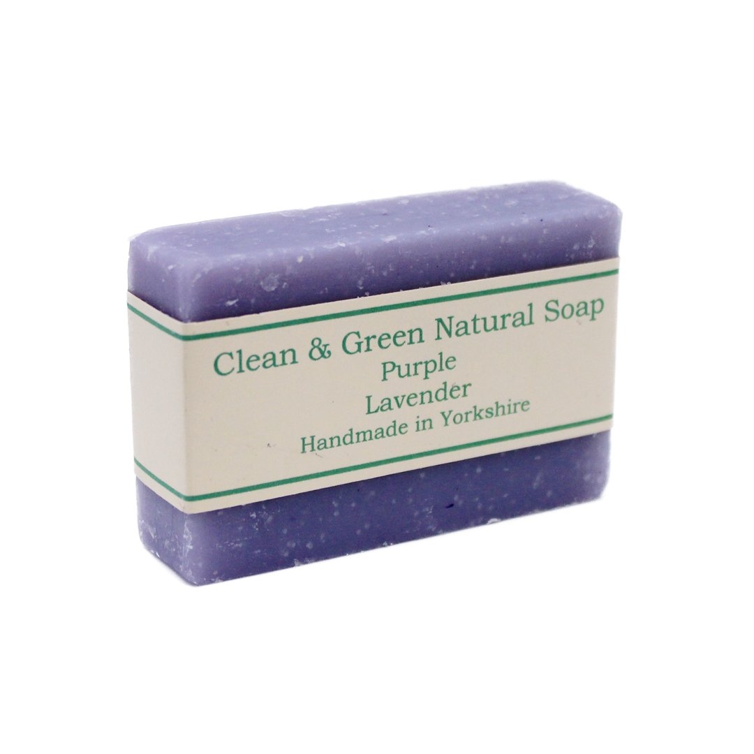 Clean & Green Natural & Vegan Soap Bars Purple Lavender