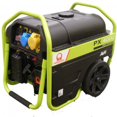 Pramac PX4000 2.7kw 230V / 110V AVR Petrol Generator Recoil Start – Powerland Generators