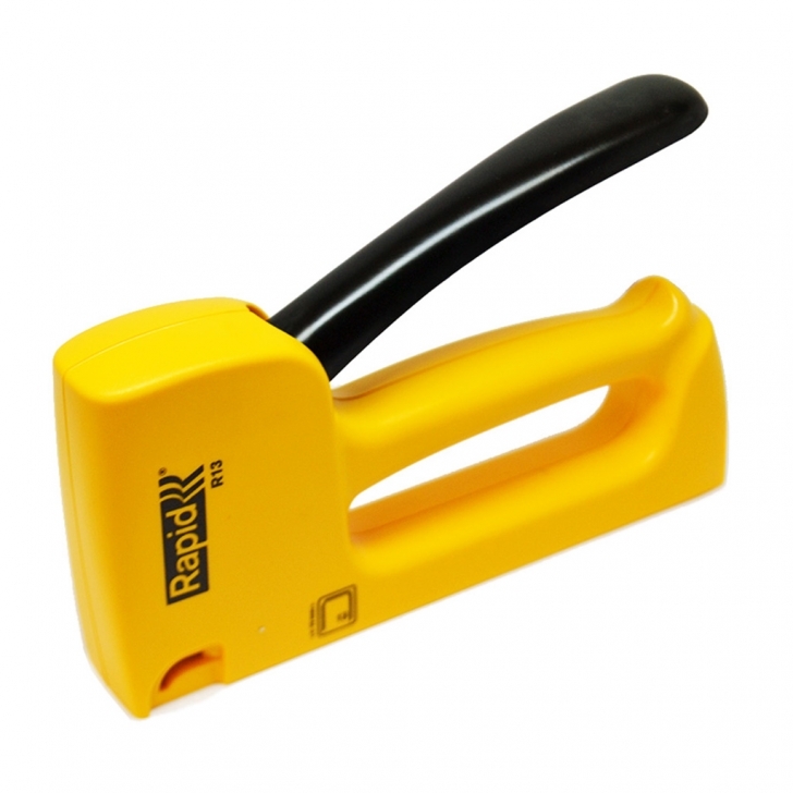 Rapid –  R13 Staple Gun – Ergonomic – Yellow Colour – Textile Tools & Accessories