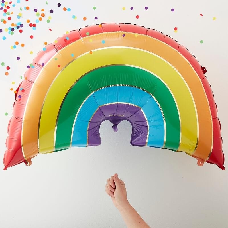 Ginger Ray – Rainbow Foil Balloon –  – Party Supplies