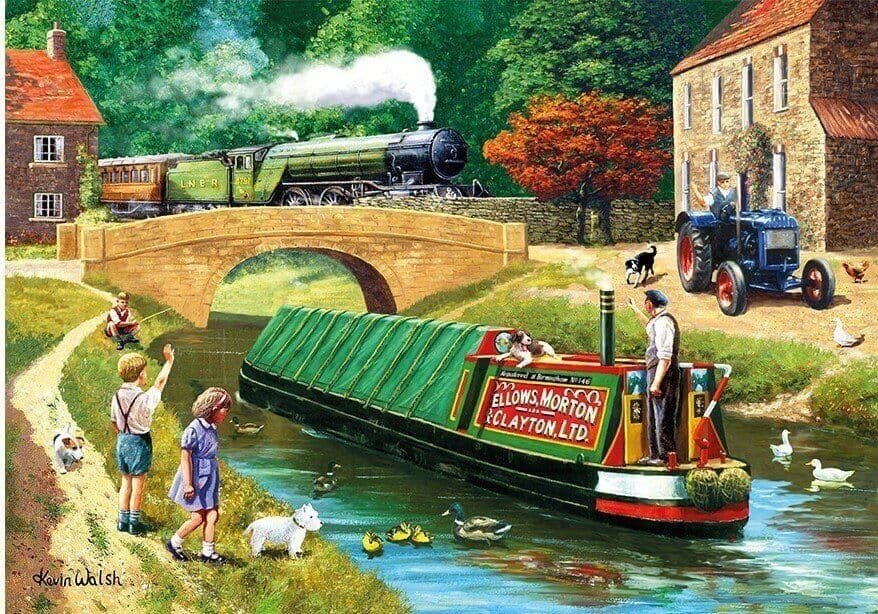 Jigsaw Puzzle Rail & Canal – 1000 Pieces – Kidicraft – The Yorkshire Jigsaw Store
