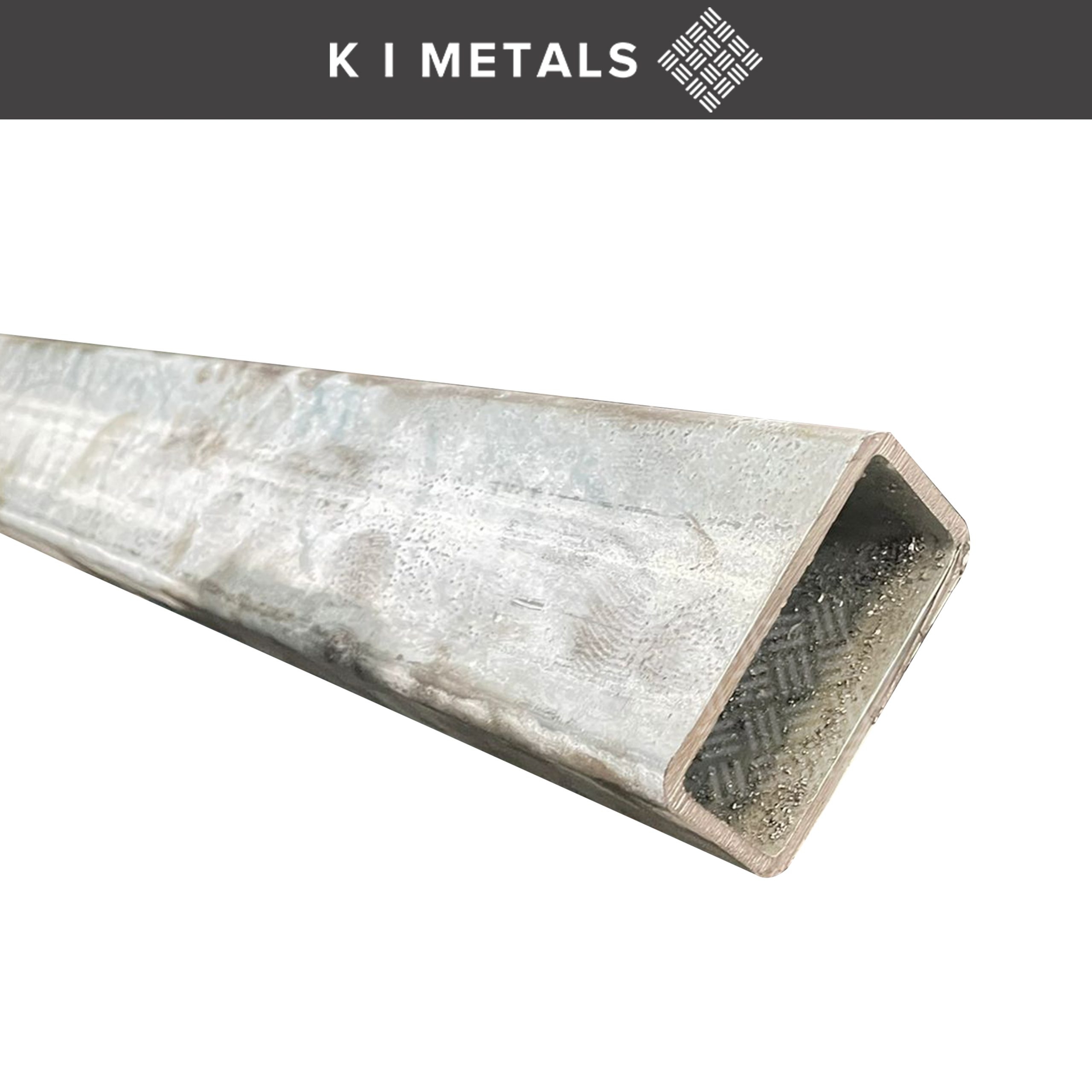 Galvanised Box Rectangle | Square – 100mm – 50mm – 3mm – KIM43489 – K I Metals