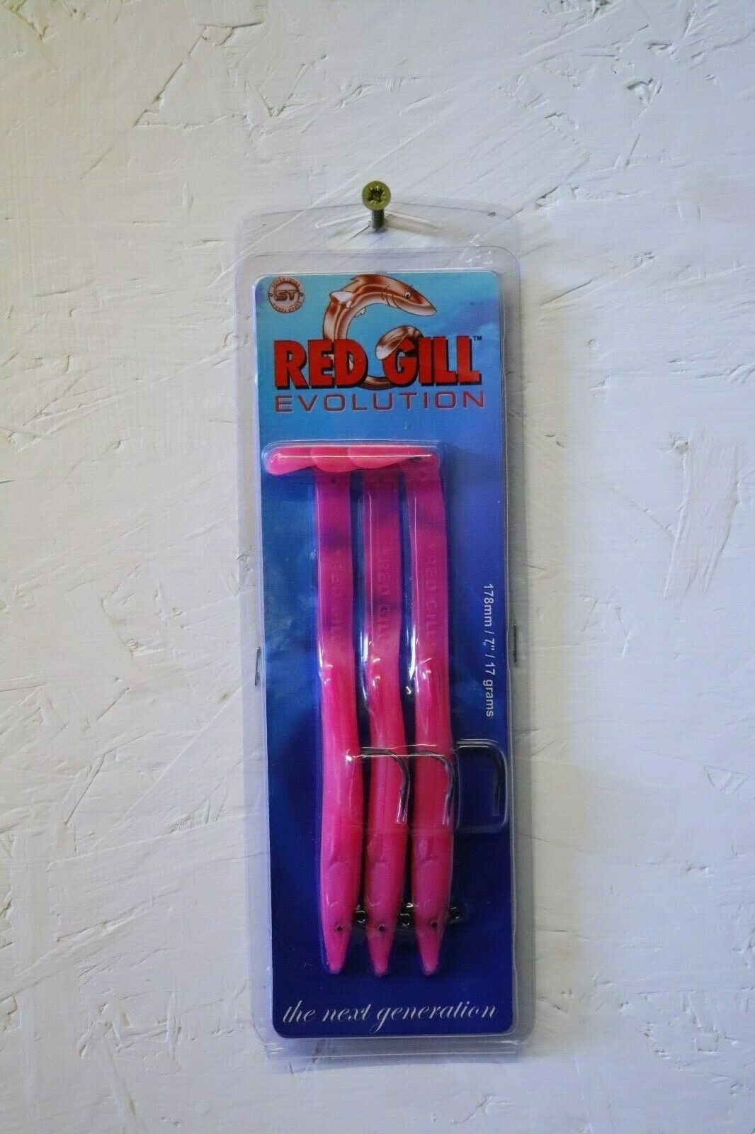 Red Gill Evolution Eels, Bubblegum Pink – 178mm, 17g, 3 per pack