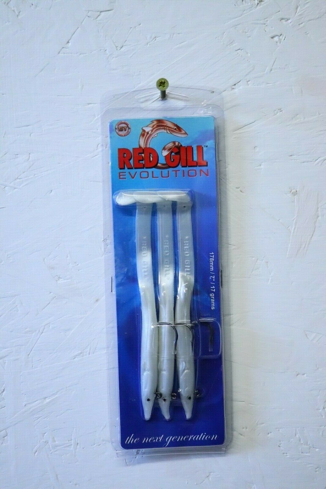 Red Gill Evolution Eels, Silver Pearl – 178mm, 17g, 3 per pack