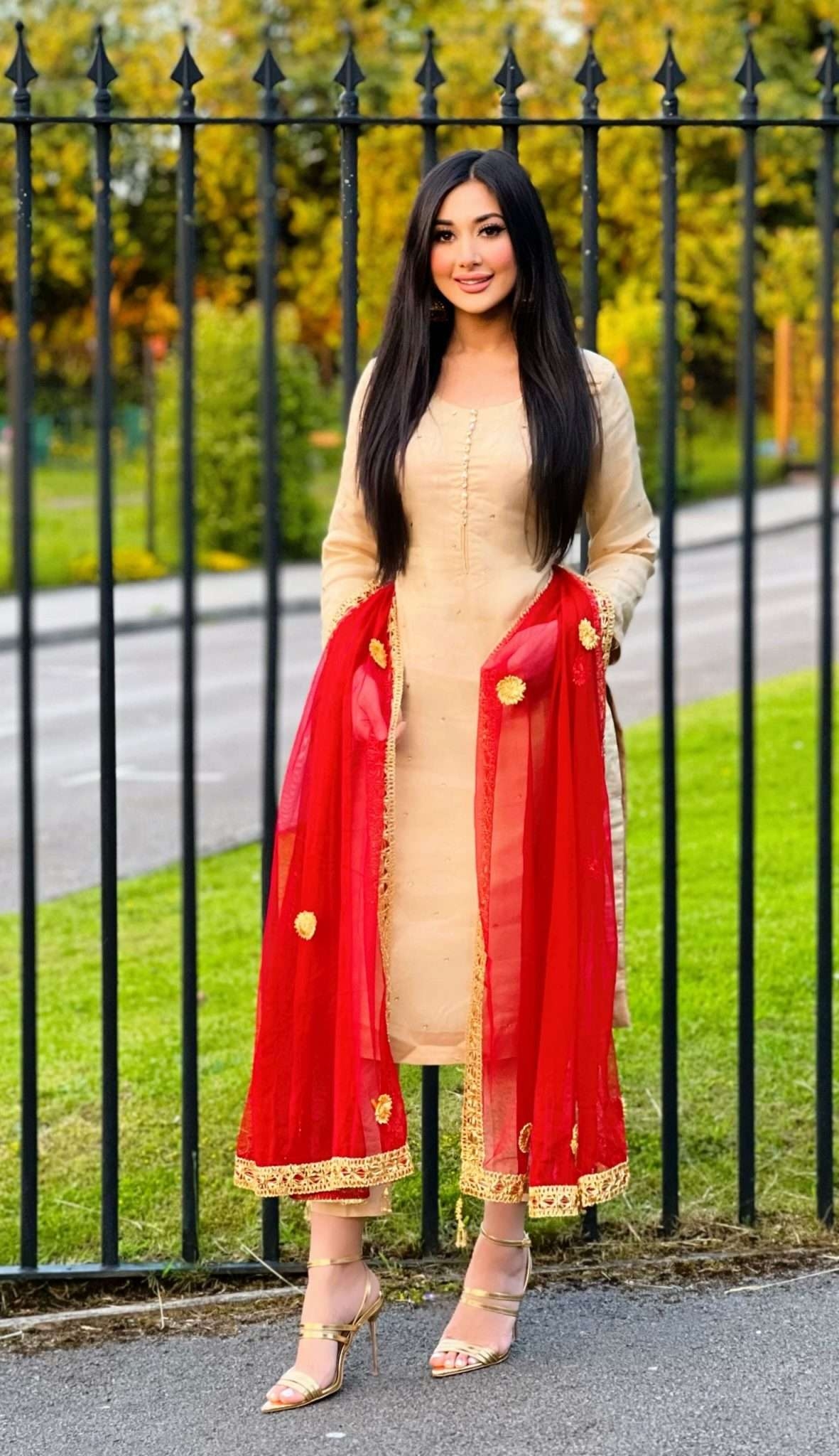 3pc Gold Formal Wear – Immediate Delivery Red XXS – Sale Items – Party Wear – Izzza