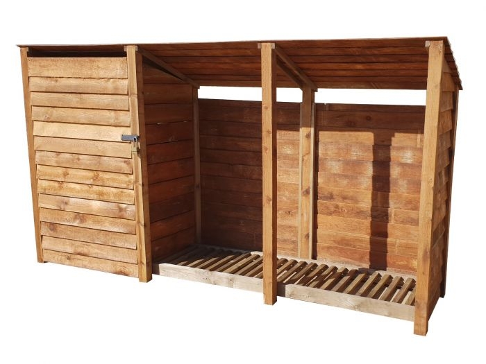 Wooden Tool Store | Arbor Garden Solutions | Timber | Finished Wood | Available In Brown Or Green | Door & Hieght Options3.4m³ / 4.9m³ capacity