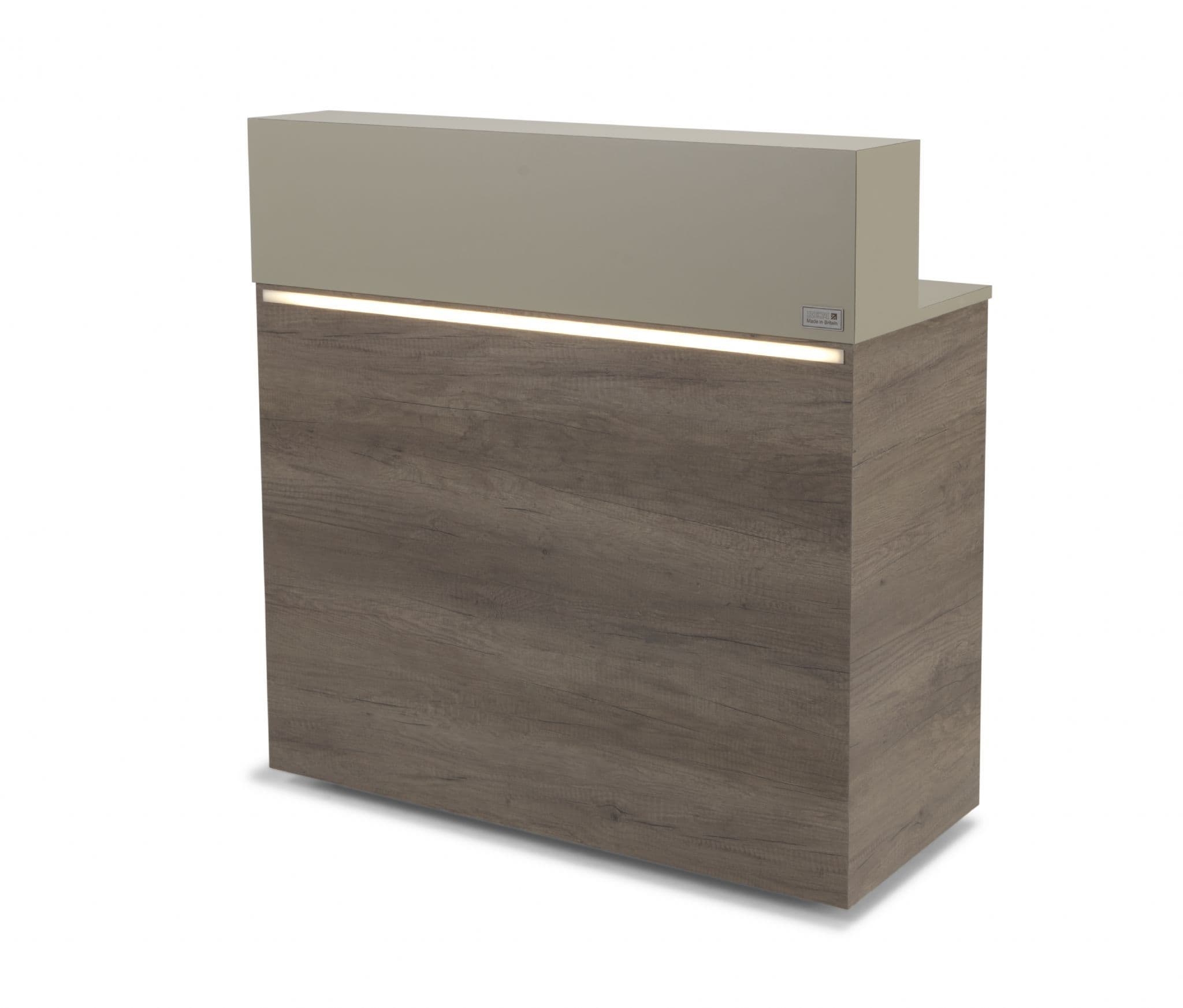 REM Zodic Reception Desk – Cashmere Grey – Better Salon Supplies