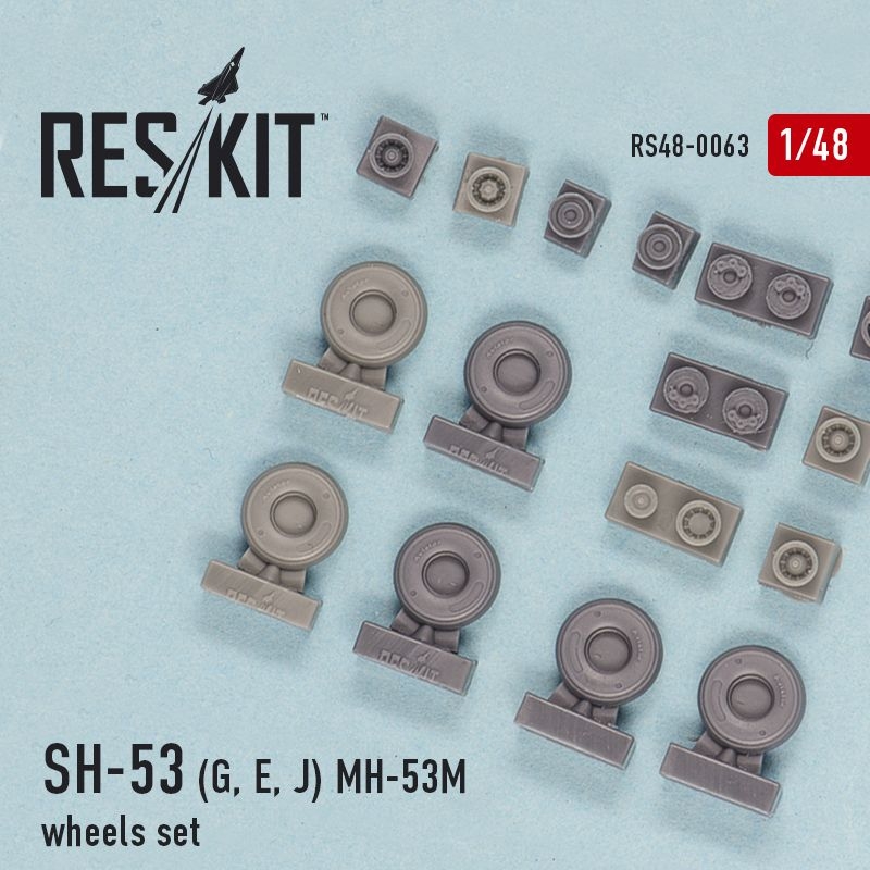ResKit 1/48 Sikorsky CH-53E/MH-53E Wheels – # 48-0063 – Model Hobbies