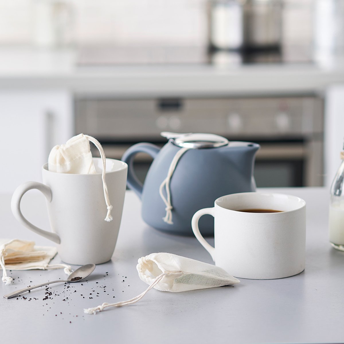 Set Of Five Reusable Organic Tea Bags – Eco Living