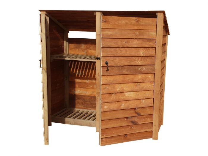 Wooden Log Store – Reverse | Arbor Garden Solutions | Timber | Finished Wood | Available In Brown Or Green | Door & Hieght Options1.9m³ / 2.7m³ capacity